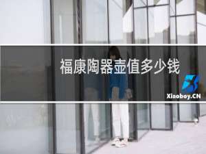 福康陶器壶值多少钱