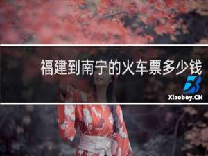 福建到南宁的火车票多少钱