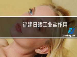 福建日晒工业盐作用