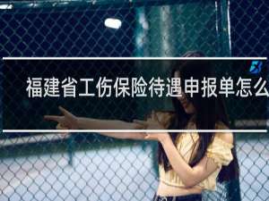 福建省工伤保险待遇申报单怎么填