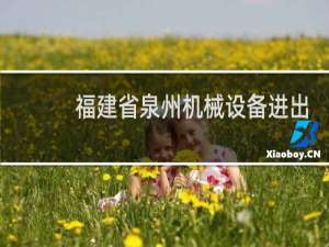福建省泉州机械设备进出口有限责任公司