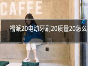 福派 电动牙刷 质量 怎么样