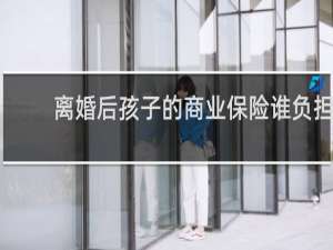 离婚后孩子的商业保险谁负担