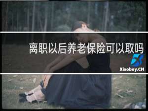 离职以后养老保险可以取吗