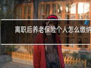 离职后养老保险个人怎么缴纳