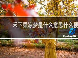 禾下乘凉梦是什么意思什么梗