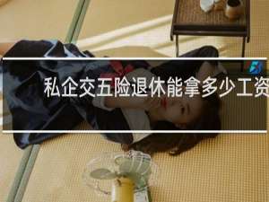 私企交五险退休能拿多少工资