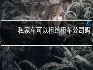 私家车可以租给租车公司吗
