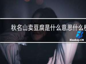 秋名山卖豆腐是什么意思什么梗