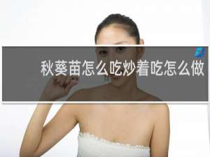 秋葵苗怎么吃炒着吃怎么做