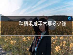 种植毛发手术要多少钱