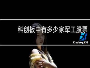 科创板中有多少家军工股票