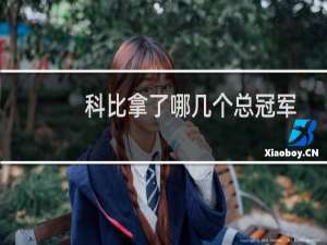 科比拿了哪几个总冠军