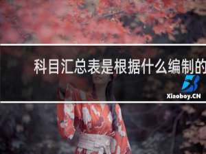 科目汇总表是根据什么编制的