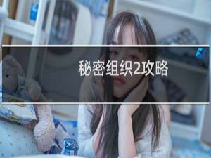 秘密组织2攻略