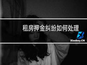 租房押金纠纷如何处理