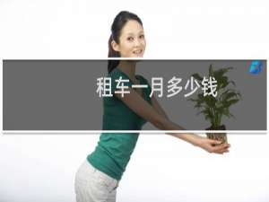 租车一月多少钱