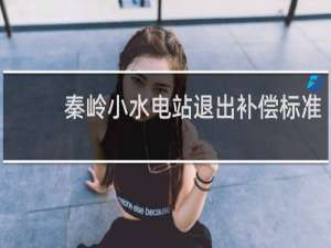 秦岭小水电站退出补偿标准