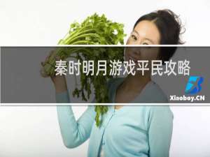 秦时明月游戏平民攻略