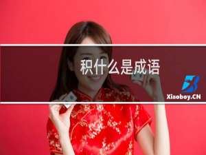 积什么是成语
