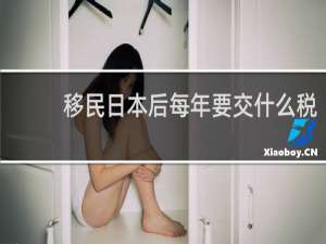 移民日本后每年要交什么税