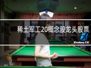 稀土军工 概念股龙头股票