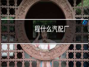 程什么汽配厂