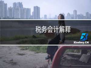 税务会计解释