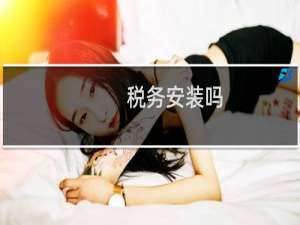 税务安装吗