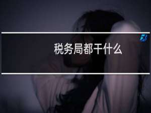 税务局都干什么