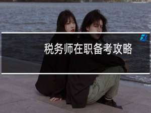 税务师在职备考攻略