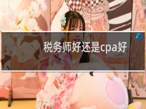 税务师好还是cpa好