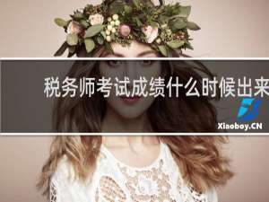 税务师考试成绩什么时候出来