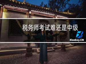 税务师考试难还是中级