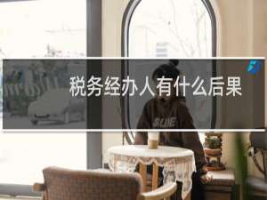税务经办人有什么后果