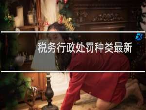 税务行政处罚种类最新
