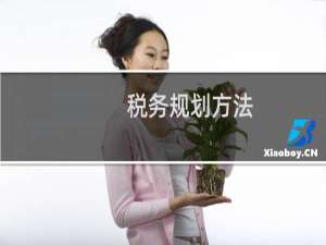 税务规划方法
