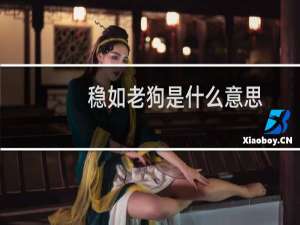 稳如老狗是什么意思，褒义词还是贬义词什么梗
