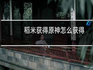 稻米获得原神怎么获得