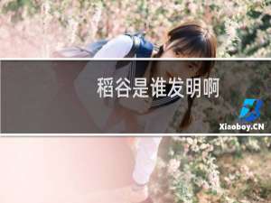 稻谷是谁发明啊