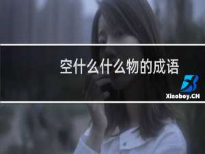 空什么什么物的成语
