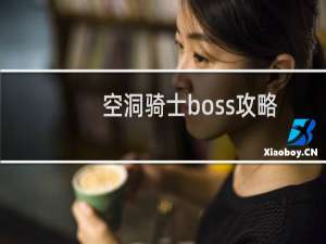 空洞骑士boss攻略
