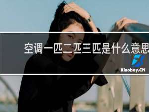 空调一匹二匹三匹是什么意思