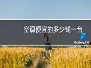 空调便宜的多少钱一台