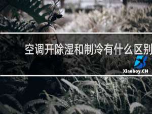 空调开除湿和制冷有什么区别