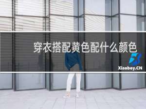 穿衣搭配黄色配什么颜色