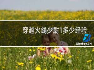 穿越火线少尉1多少经验