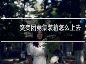 突变团竞集装箱怎么上去