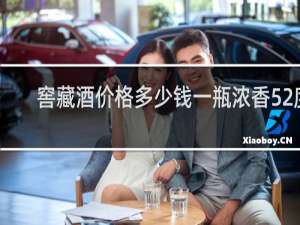 窖藏酒价格多少钱一瓶浓香52度
