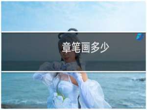 章笔画多少